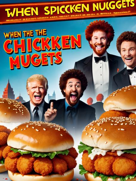 When the spicy chicken nuggets on a bun