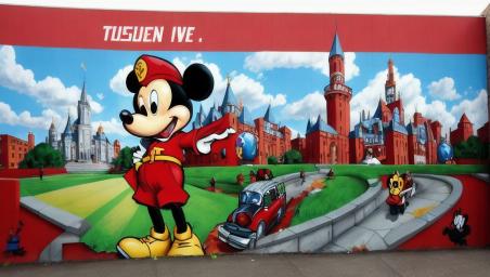 Mickey Mouse as a communist,