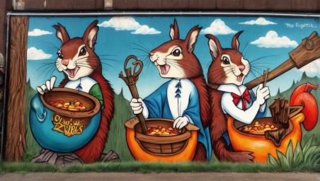 Two Squirrel Witches in Undercauldron,