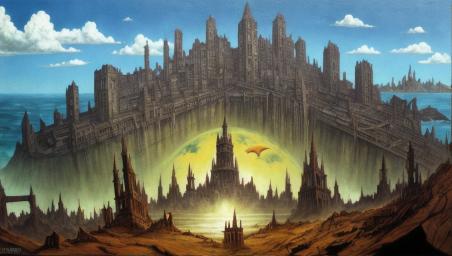 The sunken city of R'lyeh,
