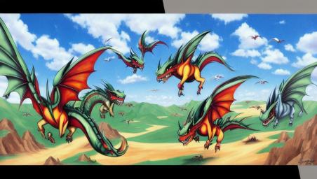 DRAGONS FLYING