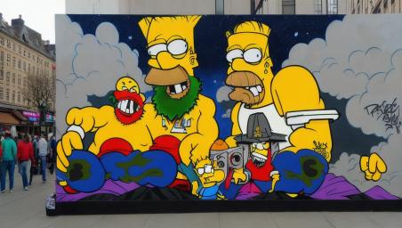Overlord as the Simpsons,